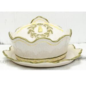 Vintage Meiselman Imports Italy Lidded Dish and Underplate